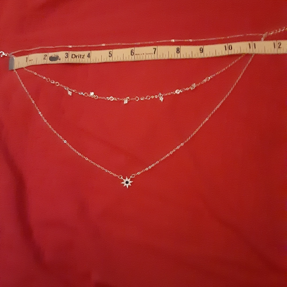 Multilayer gold tone necklace - Picture 4 of 4